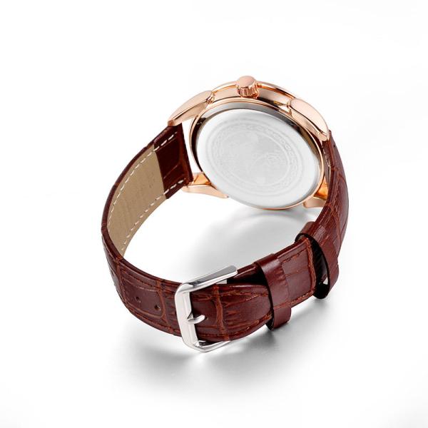 Leather Waterproof 3atm Alloy Quartz Wrist Watch Fashion Colors Men'S Watches