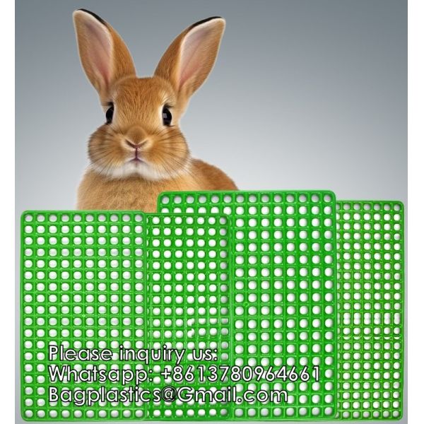 Various Size Anti Bite Rabbit Cage Accessories Plastic Rabbit Farm Manure Slat Flooring Durable Rabbit Slat Floor Wholesale Plastic Rabbit Slat Floor Rabbit Cage Flooring Easy Clean Plastic Rabbit