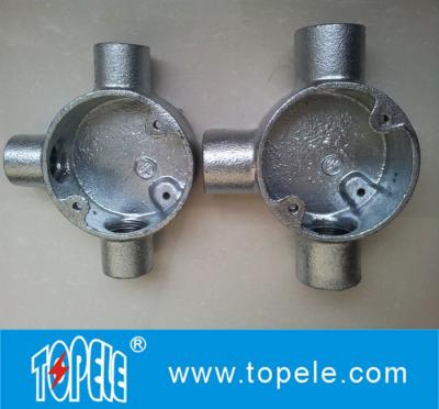 Caixa de junção circular de ferro para tubos elétricos BS4568