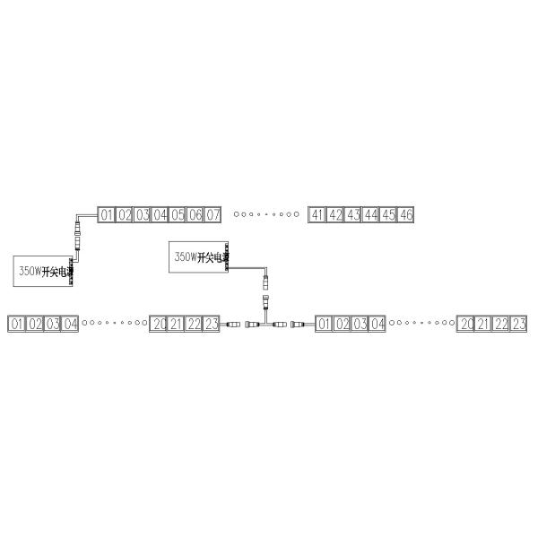 RGB DC24V Cri85 Decorative Bridge Lighting