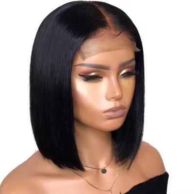 Wear and Go Glueless Wig Bob Straight Pre Cut Lace 4x4 Front closure Human Hair Wigs No Glue