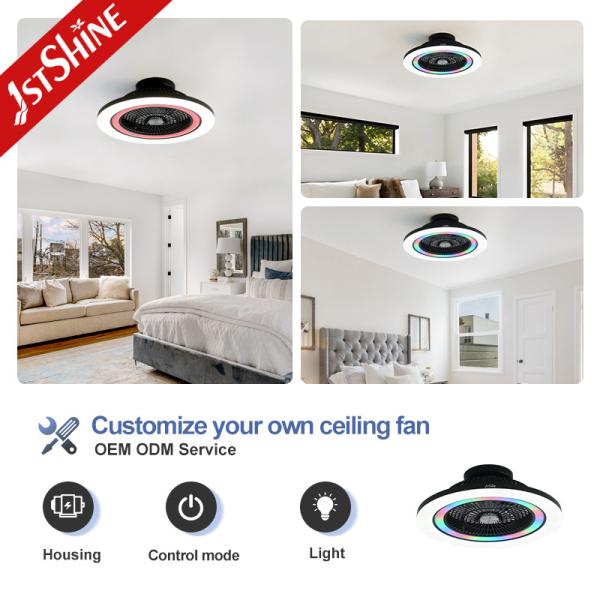 23 Inches LED Ceiling Fan with DC Motor, Remote Control, and 10-Year Motor Warranty