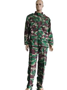 Tactical Forest Combat Uniform Woodland Camo With MOLLE and IR Reduction For