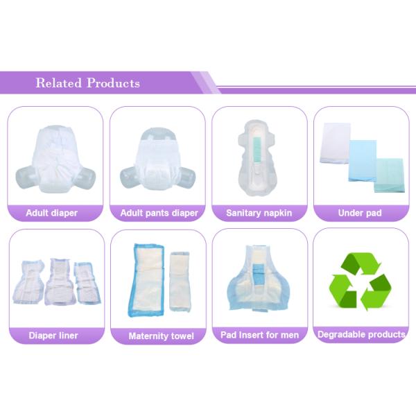 Простой ткань взрослый подгузник для менструальных потребностей и недержания крови в XXL