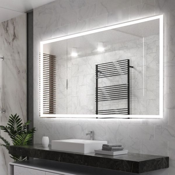 IP44 Defogger LED Mirror   , LED Bathroom Vanity Mirror With Lights