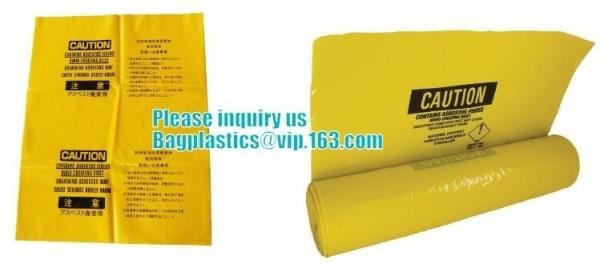Building Films Autoclavable Biohazard Bags  , Infectious Linen Bags Rubble Sacks Covers