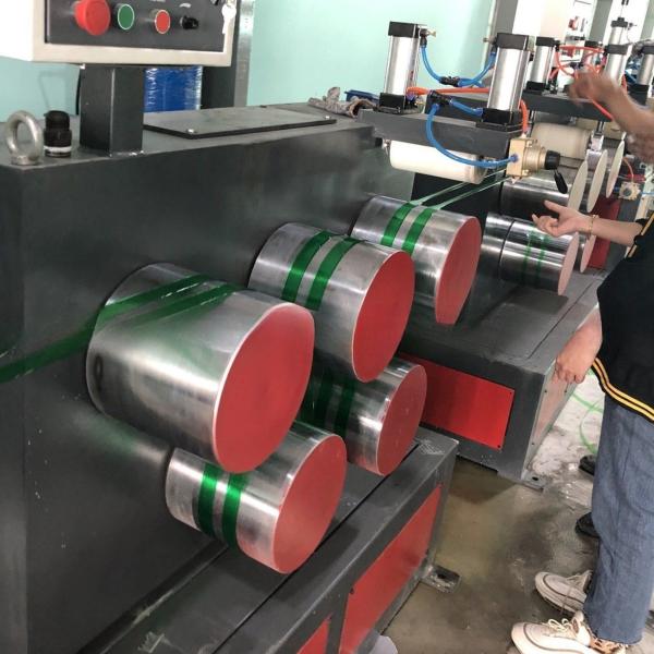 180kg/H Linha de produção de correia para animais de estimação Máquina de fabricação de correia de embalagem de 9,5mm-19mm
