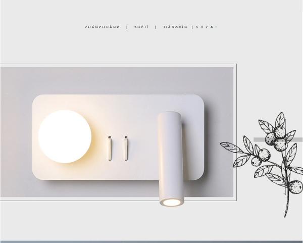 led bed wall light for bed headboard reading wall light/hotel led bedside wall light/led bed wall light