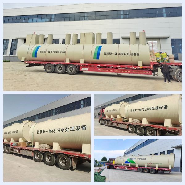 Reliable Pp Integrated Sewage Treatment Equipment 2.4 T  Weight  100m3/D Process
