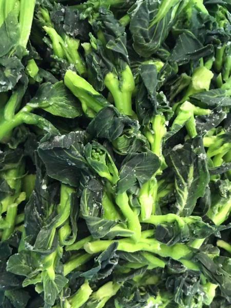 B.Q.F Frozen Rape Flower, 500 grams x 20 bags / carton box for Japan market