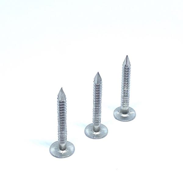 Cabeça lisa quadriculado Ring Shank Aluminium Roofing Nails 2,6 X 30MM