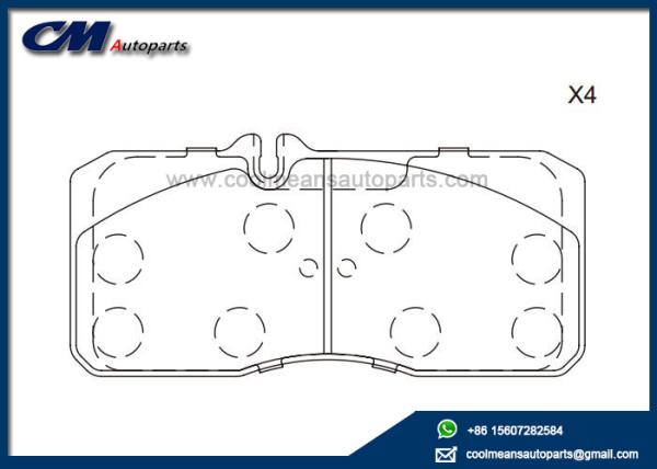 WVA 29055 29057 Disc Brake Pads for MAN  L2000 - Series Front