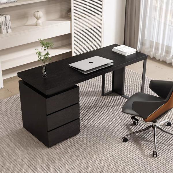 ODM Solid Wood Computer Desk With Drawers For Organising Books