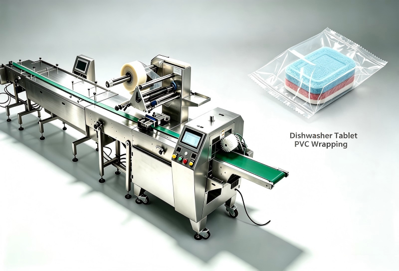 5250mm Tablet Manufacturing Machine Dishwasher Detergent Block Pillow Packing Machine