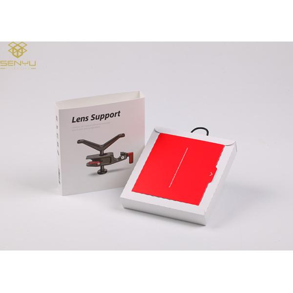 Camera White Cardboard Packaging Box With Handle