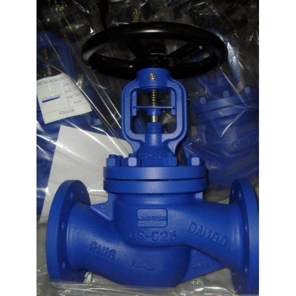 DIN bellows globe valve handwheel operation