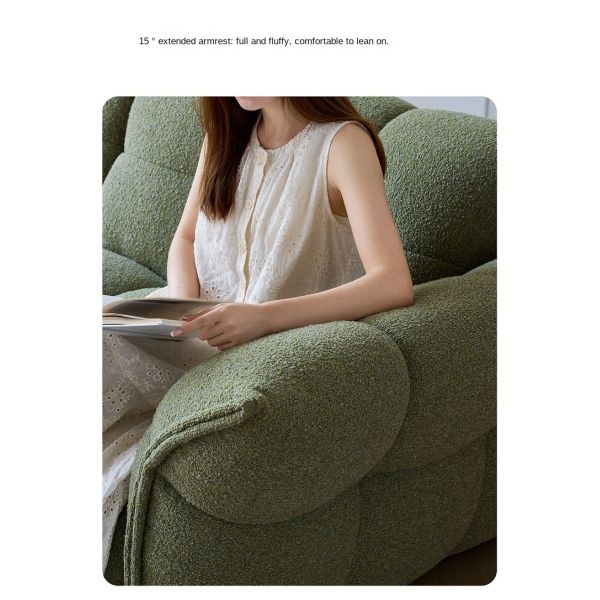 Modern Straight Row White Soft Fabric Sectional Sofa Living Room Furniture Sponge Sofa Nordic Leisure Modular Could Couch