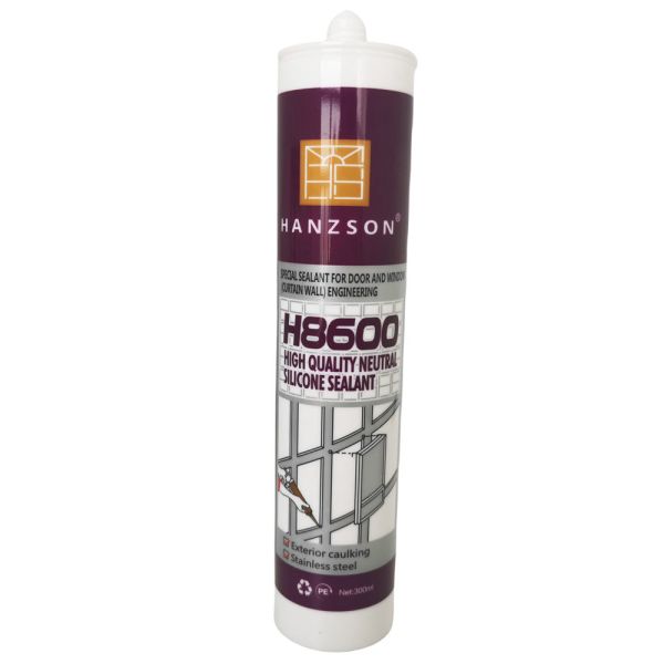Environmentally Friendly Curing Adhesives for Glass 8600 Window Adhesives Neutral Silicone Sealant Glass Caulk Silicone