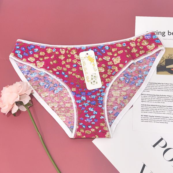 Cotton Underwear Ladies Small XL-2XL Mixed Color Mixed Code 12 Pack Best Selling Printed Ladies Underwear