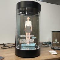 5.5/21.5/75 Inches 3D Hologram Cylinder Transparent Screen Interactive Holograms HoloTube