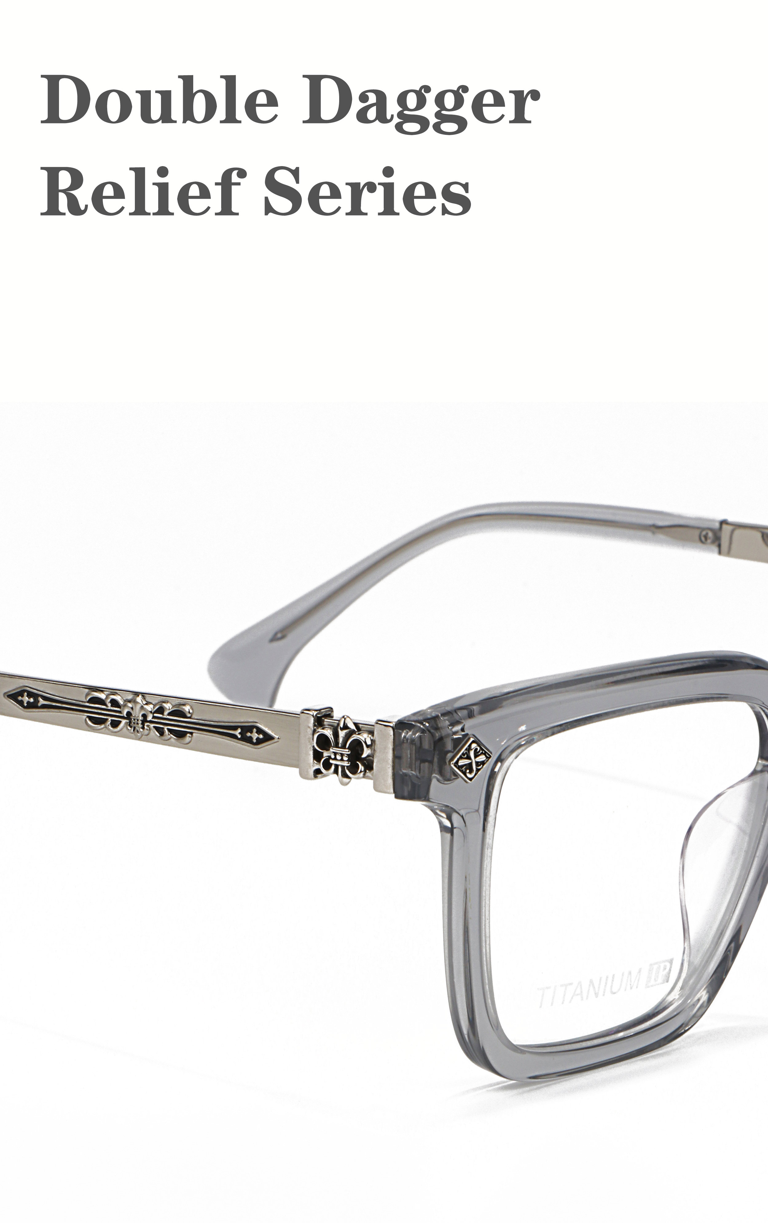 Y2k China Classic Style Spec Retro Transparent Grey Brown Optical Prescription Multifocal Luxury Brand Designer Glasses Frames