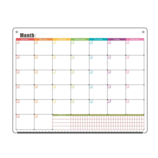 Extra Thick Monthly Magnetic Fridge Calendar Dry Erase Target OEM
