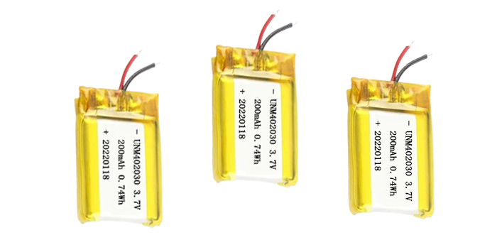 Малый размер 402030 3.7V 200mAh перезаряжаемая липоаккумуляторная батарея для электронных продуктов