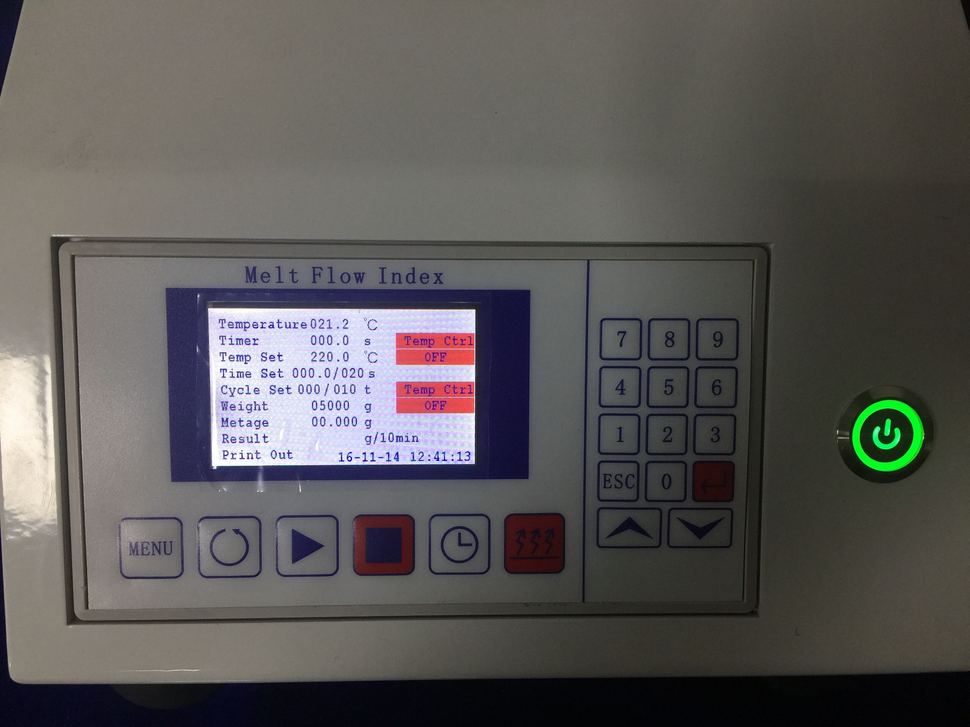 Тестер индекса текучести расплава ISO 1133 Оборудование MVR MFI MFR Plastic