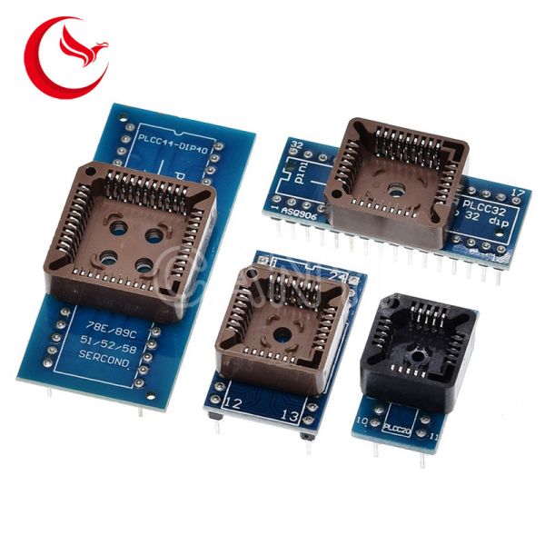 PLCC28 PLCC32 PLCC44 DIP20 Programmer IC Adapter Tester Socket