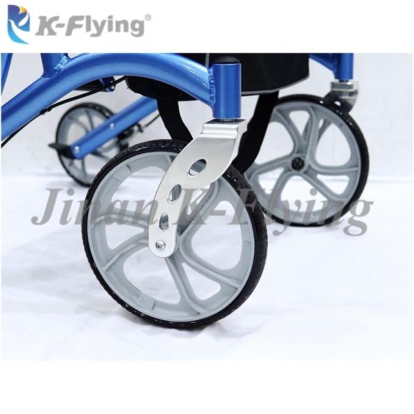 Light Metal Aluminum Folding Walker Rollator Elderly Walking Aid