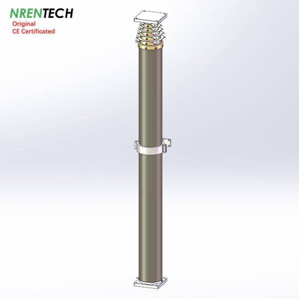18m-400kg heavy duty payloads non-lockable pneumatic telescopic mast for telescopic lighting tower