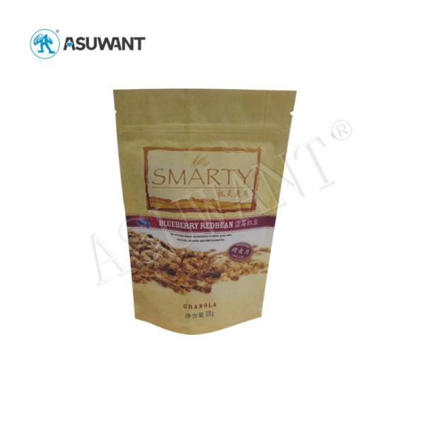 Стойка Asuwant вверх застегивает на молнию закуску сумок еды Mylar упаковывая пластиковый материал