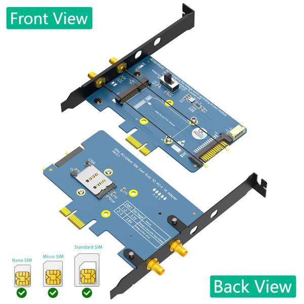 Mini PCI-E PCI Express в PCI-E 1x адаптер для Wi-Fi и 3G-4G-LTE карт