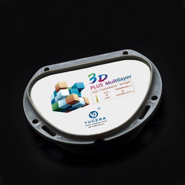 Hot Teeth Material 3d PRO Preshaded Plus Multilayer Zirconium Blank for AG System