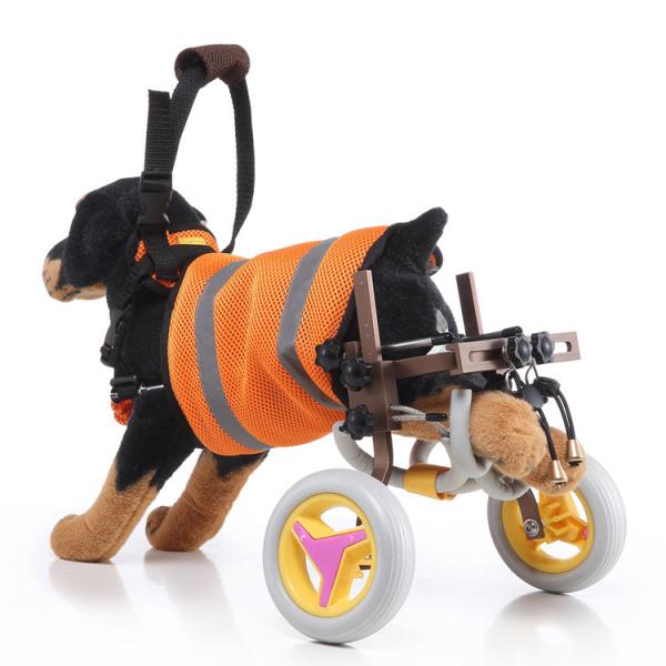 Pet Dog Wheelchair For Back Legs Folding Lightweight Wheelchair for Disabled Dogs