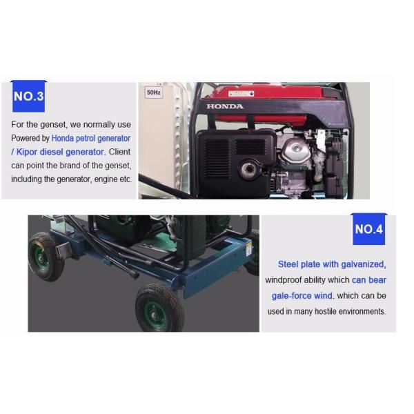 Профессиональные мобильные светлые башни башни 3кв промышленные портативные светлые