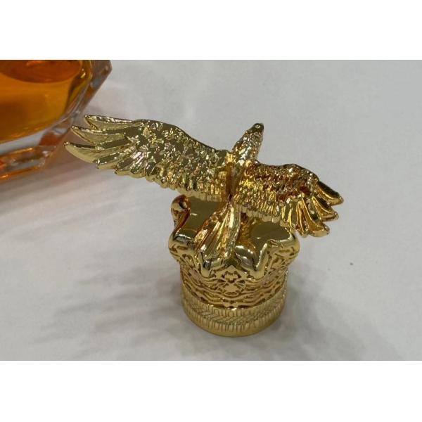 Metal Eagle Shaped Zamak Perfume Caps Zinc Alloy Glass Perfume Bottle Cap