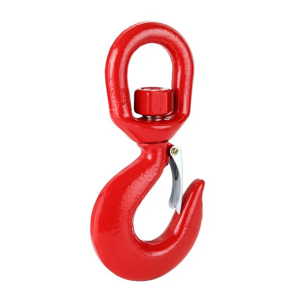 Forged Alloy Steel Crane Clevis Hook Heavy Duty Swivel Hook with Safety Latch