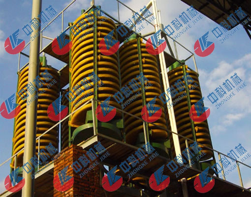 Silica Sand Washing Spiral Chute Ore Dressing Plant