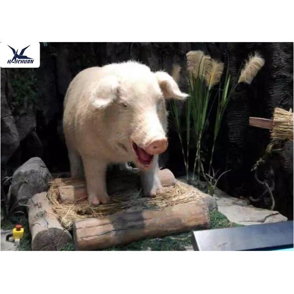 Decoration Lifelike Animatronic Animal Statues , Animal Customized Sculpture