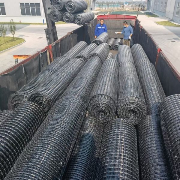 Reinforcement Biaxial Plastic Geogrid Highway Railway Foundation Bx Geogrid
