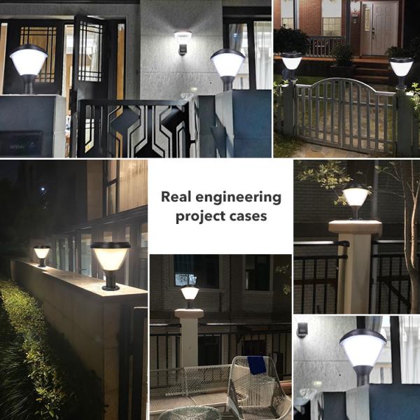 IP65 Waterproof Outdoor Solar Fence Lights With 3.2V 8000mAh Battery