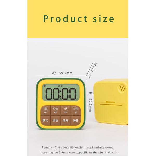 Factory Direct Sale Cube Fruit Timer Desk-Mounted Fashion Table Clock For Bedroom
