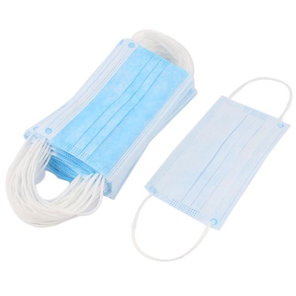 Flexible Disposable Surgical Mask Anti Virus With Adjustable Aluminum Nosepiece