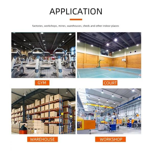 E27 Led High Bay Lights 4000k E40 30w 50w 70w Low Bay Industrial Hanging Lights