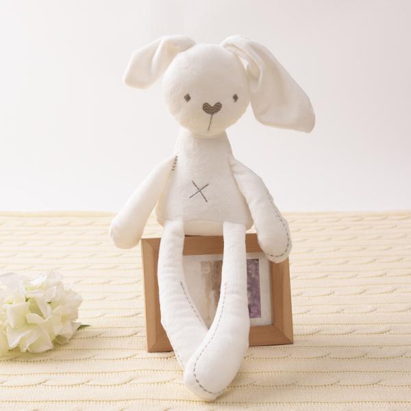 Lightweight Cute Plush Dolls Rabbit Shape Custom Printed Stuffed Animals