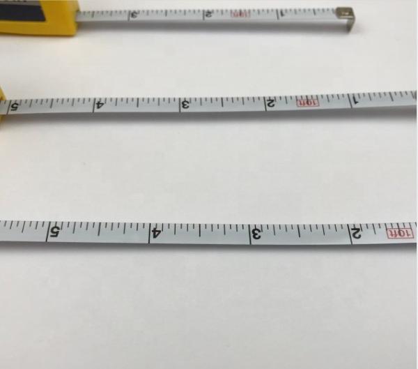 Aço amarelo 3M 10 pés Pneus Stagger Tape Medida com 1/4 polegada Largura da lâmina Construção acessível e pesada