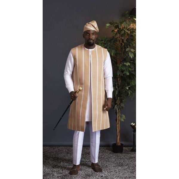 Authentic African Kente Cloth Outfit with Vibrant Patterns, Breathable Fabric, and Cultural Symbolism