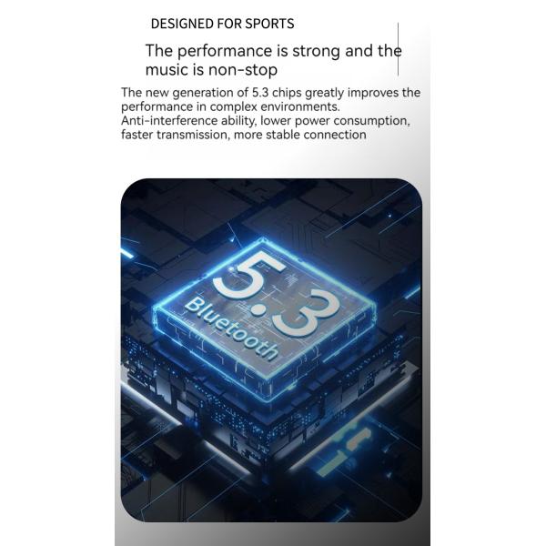 Беспроводные носимые стерео наушники с BT 5.3 и AI Call Noise Cancelling 30H Playtime