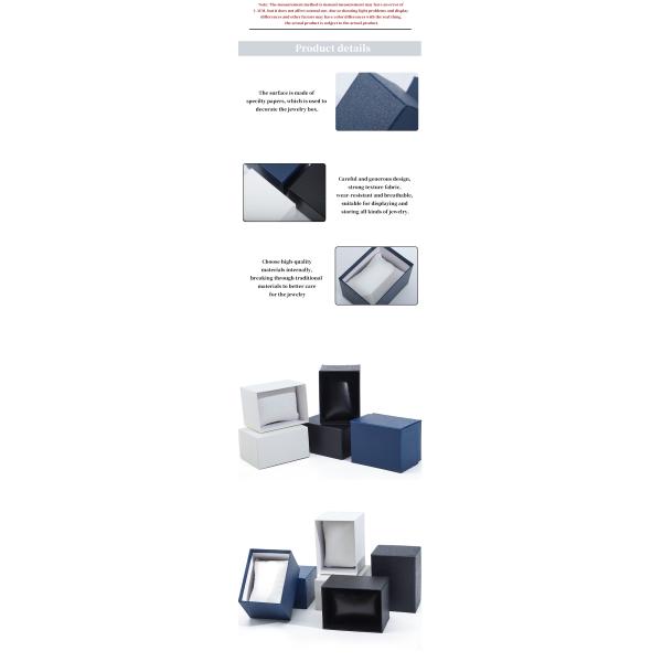 Pebble Grain Paper Watch Packaging Box Hard Luxury Storage Case custom Logo